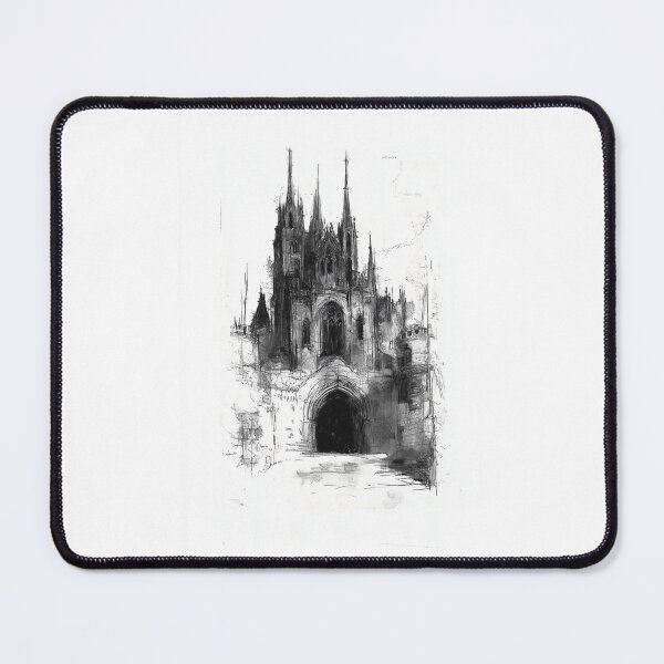 Item preview, The Phantom Fortress. Gothic artwork by shadowinkedartwork designed and sold by shadowinkedart.