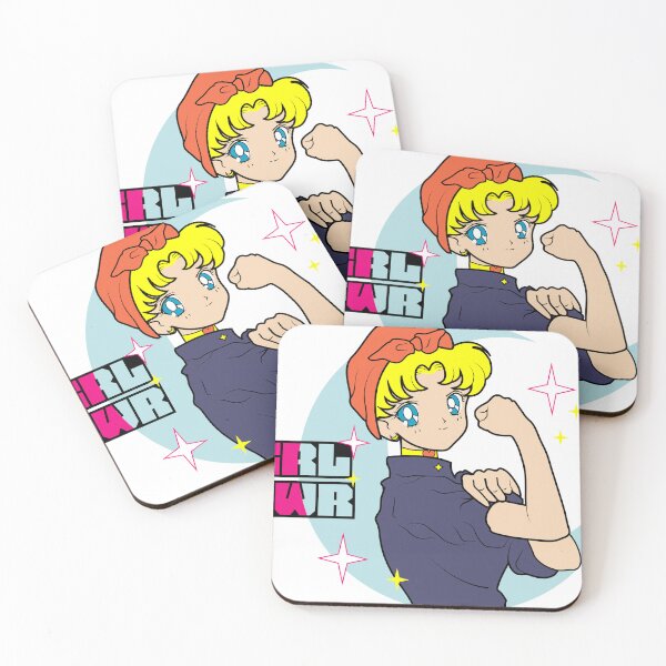 Item preview, Anime sailor moon girl power with moon  designed and sold by megudesignart.