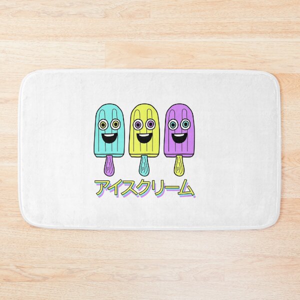 Item preview, CMYK Icecream (Retro Colors with Japanese)v #sognotraum designed and sold by GetContented.
