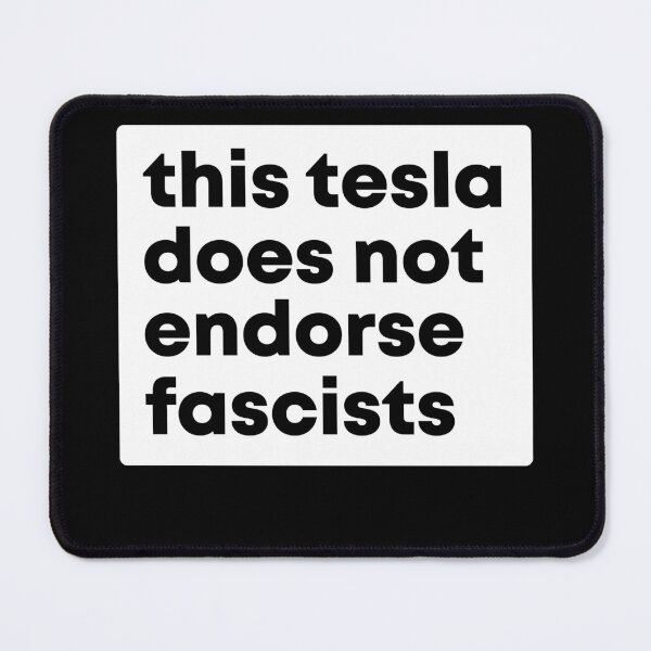 Item preview, This Tesla Does Not Endorse Fascists - Anti Musk Bumper designed and sold by PixVib.