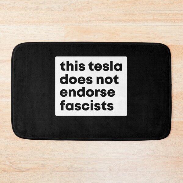Item preview, This Tesla Does Not Endorse Fascists - Anti Musk Bumper designed and sold by PixVib.