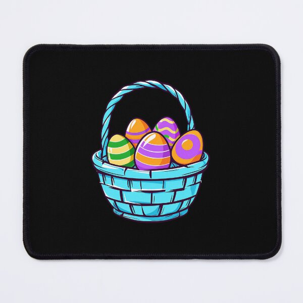 Item preview, Vibrant Cartoon Easter Basket with Colorful Eggs Sticker designed and sold by FestivityFinds.