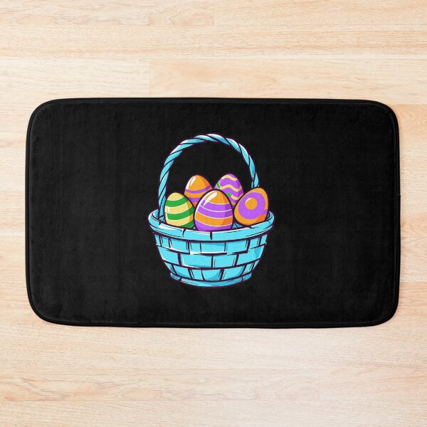 Item preview, Vibrant Cartoon Easter Basket with Colorful Eggs Sticker designed and sold by FestivityFinds.