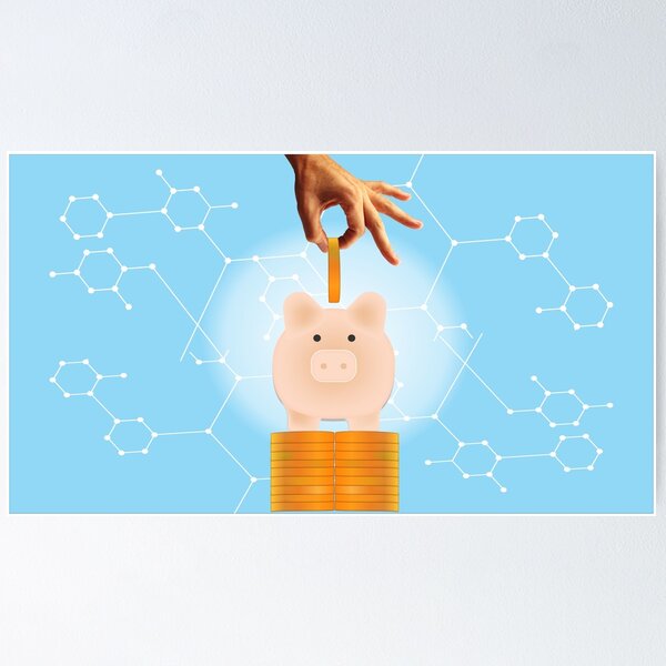 Item preview, Wall Art Save Money Wallpaper designed and sold by Artist300DPI.