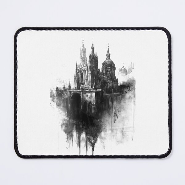 Item preview, The Labyrinthine Fortress. Gothic artwork by shadowinkedartwork designed and sold by shadowinkedart.