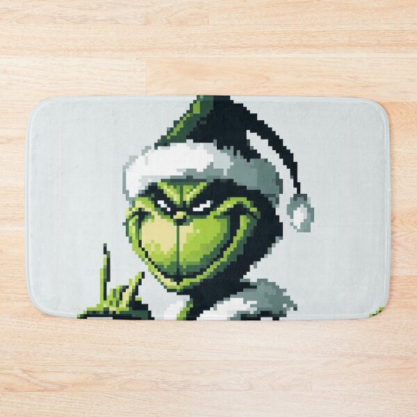 Item preview, Pixelated Grinch showing a Rockers Sign designed and sold by erkabees.