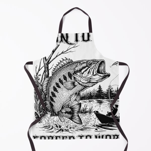 Item preview, Born To Fish Forced to Work Animal Lover Gift Outdoor Graphic Jumper designed and sold by rich4Design.