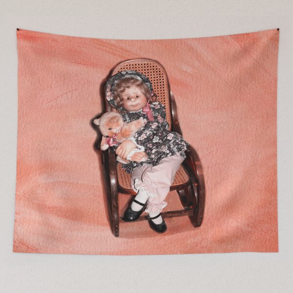 Item preview, Handmade Doll in an Antique Rocker designed and sold by SummerJade.