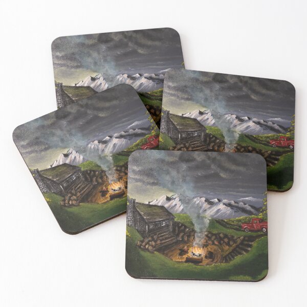 Item preview, Peaceful night at the mountain cabin designed and sold by KAStudio25.