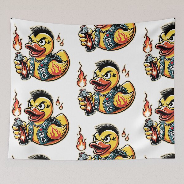 Item preview, Anarchy Fire Duck designed and sold by ChaosQuacks.