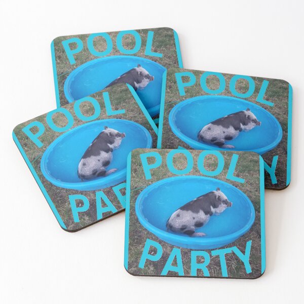 Item preview, pig in pool party designed and sold by Lizzilzil.