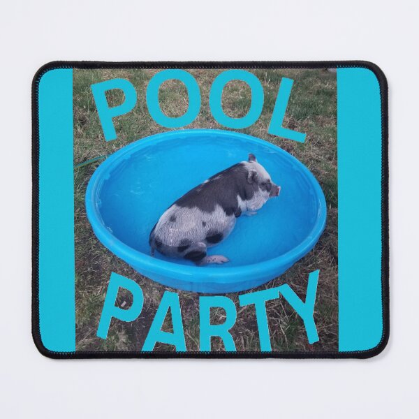 Item preview, pig in pool party designed and sold by Lizzilzil.