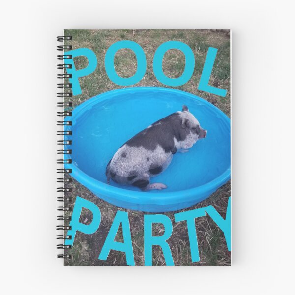 Item preview, pig in pool party designed and sold by Lizzilzil.
