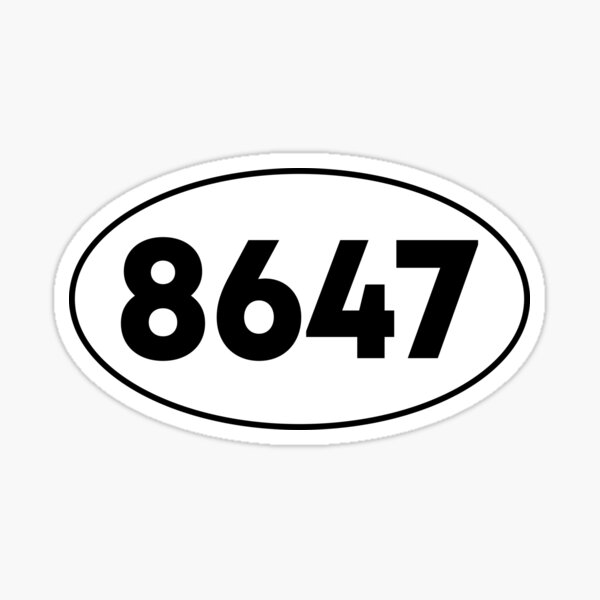 Artikel-Vorschau von 8647 Dezentes Anti-Trump-Oval, designt und verkauft von PixVib.