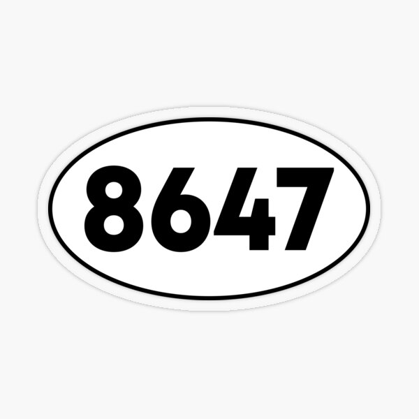Artikel-Vorschau von 8647 Dezentes Anti-Trump-Oval, designt und verkauft von PixVib.