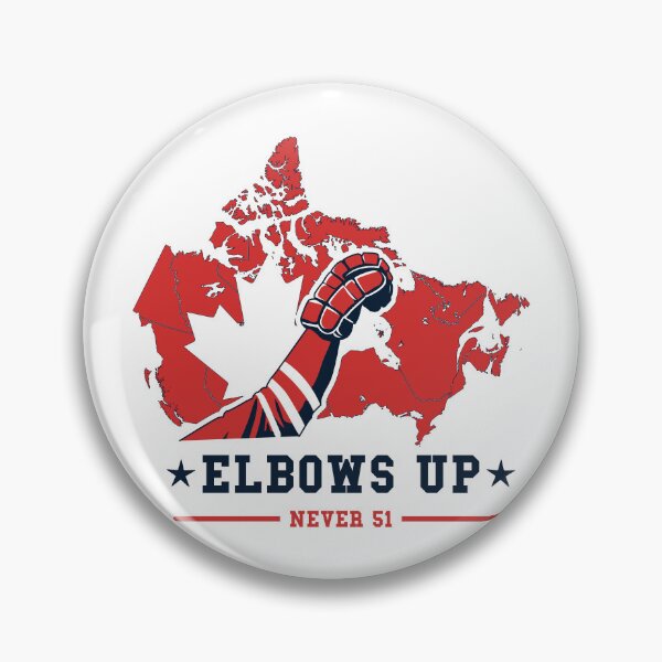 Item preview, Elbows Up canada – Retro Hockey & Resilience Design - never 51 canadian pride designed and sold by Khial.