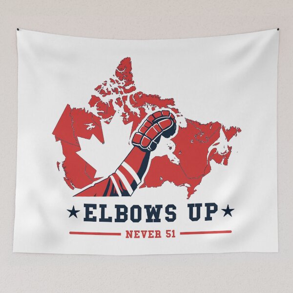 Item preview, Elbows Up canada – Retro Hockey & Resilience Design - never 51 canadian pride designed and sold by Khial.