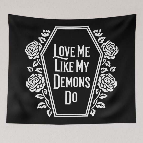 Item preview, Love Me Like My Demons Do – Gothic Aesthetic Dark Romance Design designed and sold by Aredbox.