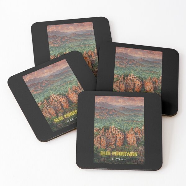 Item preview, Blue Mountains Australia Souvenir Sticker – Scenic Landscape Art designed and sold by twentytwo ART souvenir designs.