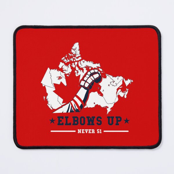 Item preview, Elbows Up canada – Retro Hockey & Resilience Design - never 51 canadian pride - white designed and sold by Khial.
