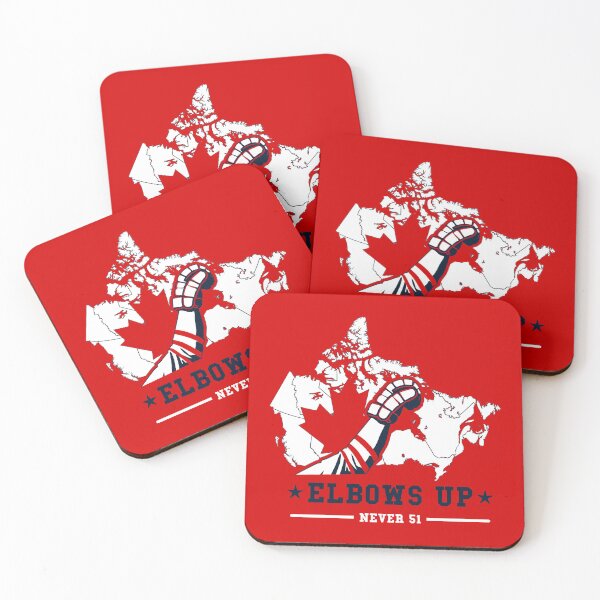 Item preview, Elbows Up canada – Retro Hockey & Resilience Design - never 51 canadian pride - white designed and sold by Khial.
