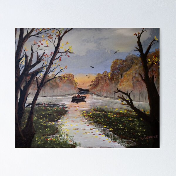 Item preview, peaceful morning fishing trip designed and sold by KAStudio25.