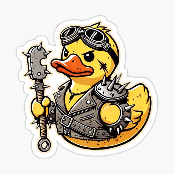 Artikel-Vorschau von Postapokalypse Punk Duck, designt und verkauft von ChaosQuacks.