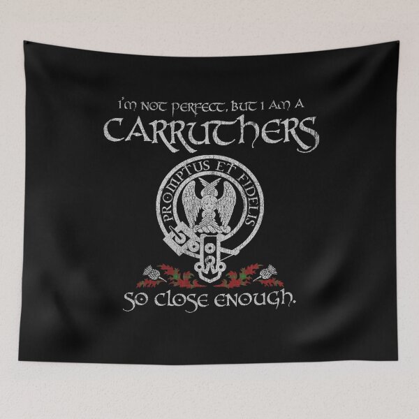 Item preview, Carruthers clan Scottish surname crest badge motto tartan sporran kilt men women designed and sold by Clan1093.