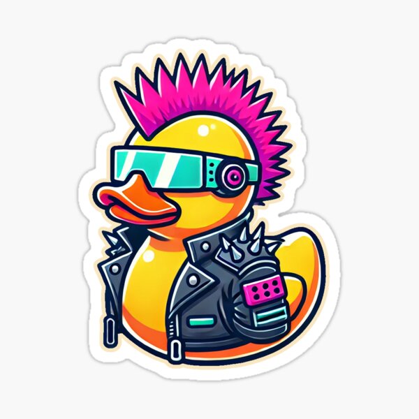 Item preview, Cyberpunk Duck designed and sold by ChaosQuacks.