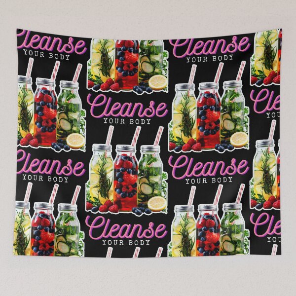 Item preview, Cleanse Your Body With Red Berries Blueberries And Lemon designed and sold by SplashTastic.