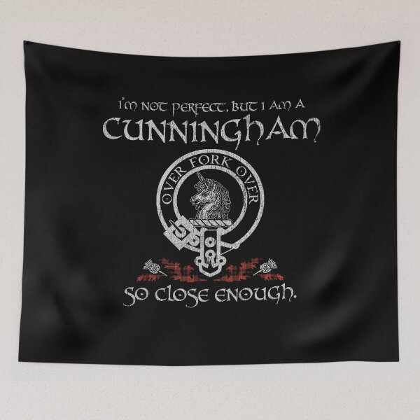 Item preview, Cunningham clan Scottish surname crest badge motto tartan sporran kilt men women designed and sold by Clan1093.