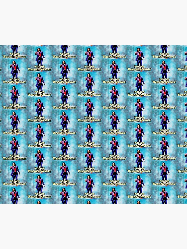 Thumbnail 3 von 3, Wandbehang, Keanu Reeves: „Du bist atemberaubend!“ designt und verkauft von 1SadBlackSheep.