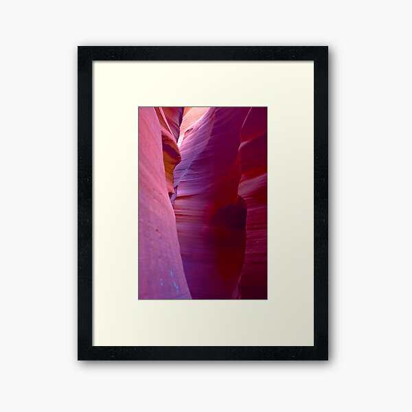Mauve Waves Framed Art Print