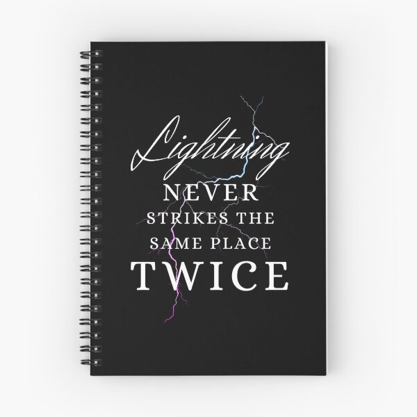 Item preview, Lightning Never Strikes The Same Place Twice Mystic Blue Thunder designed and sold by SplashTastic.