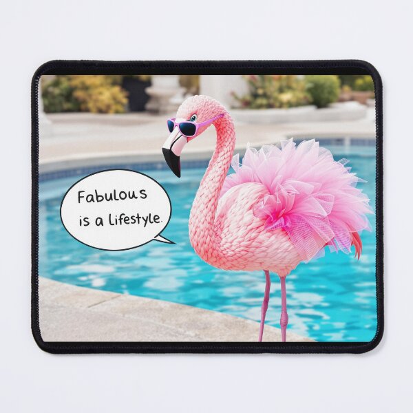 Item preview, Sassy Flamingo Wearing Sunglasses designed and sold by AlwaysHome.