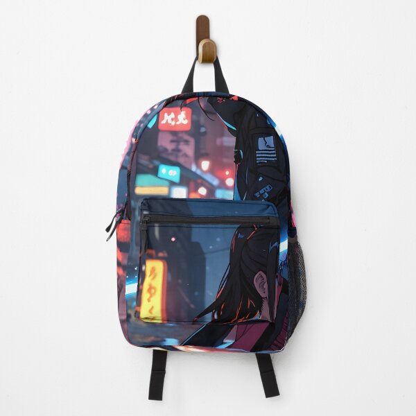 Item preview, Neon Samurai: Cyberpunk Anime Poster designed and sold by AbstractAuraArt.