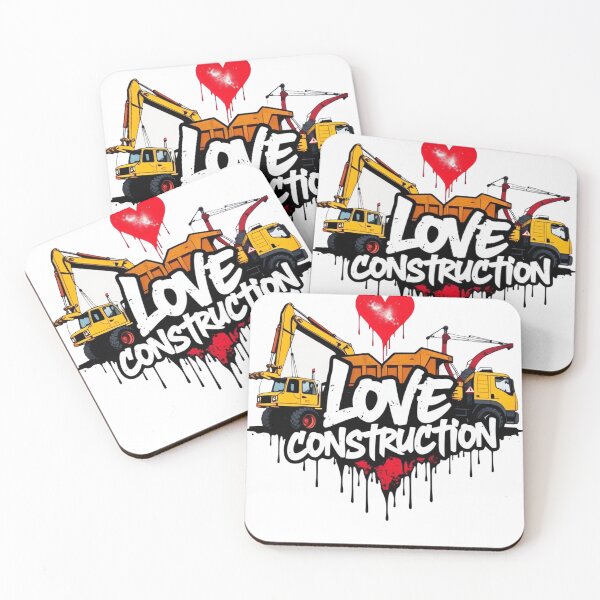 Item preview, Love Construction Graffiti Art – Heart-Shaped Machinery Design designed and sold by ARTReMi.