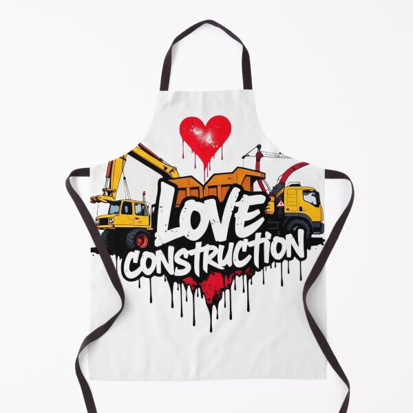 Item preview, Love Construction Graffiti Art – Heart-Shaped Machinery Design designed and sold by ARTReMi.