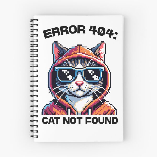 Item preview, Cat Tee – Error 404: Cat Not Found – Funny Cat – Gaming Lover designed and sold by barkandmeow.