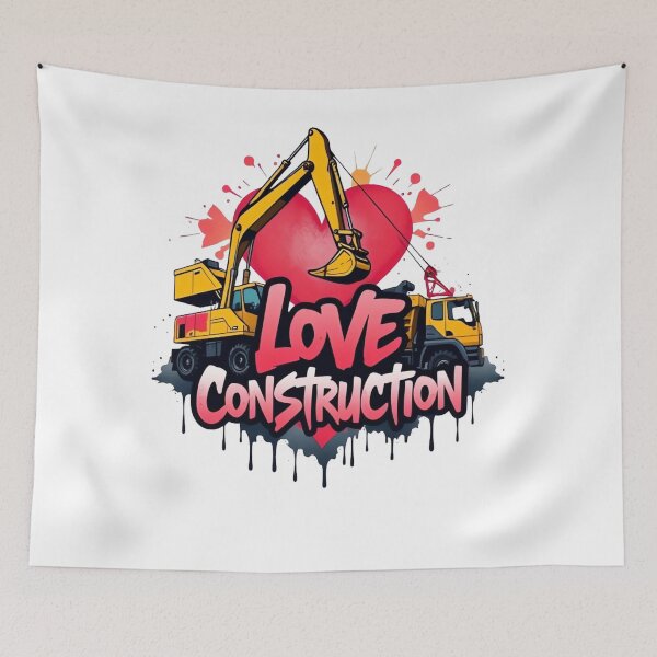 Item preview, Graffiti Style Construction Machines Heart – Cool Builder Tee designed and sold by ARTReMi.