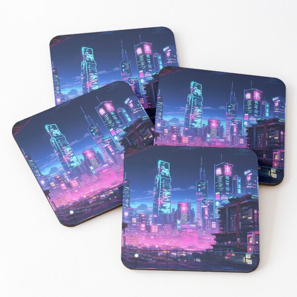 Item preview, Cyberpunk Night City Rooftop designed and sold by Takeda-art.