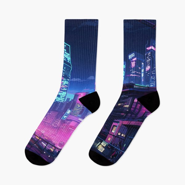Item preview, Cyberpunk Night City Rooftop designed and sold by Takeda-art.