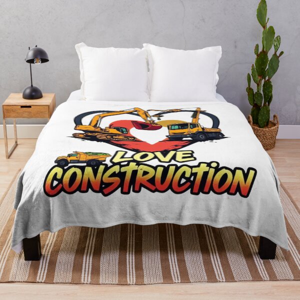 Item preview, Love Construction – Excavator, Crane & Truck Heart Art designed and sold by ARTReMi.