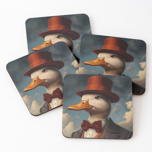 Item preview, Dapper duck in formal attire with bow tie and hat designed and sold by Artessie.