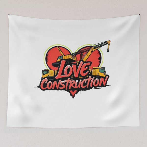 Item preview, Construction Lovers Graffiti T-Shirt – Heart Made of Machines designed and sold by ARTReMi.