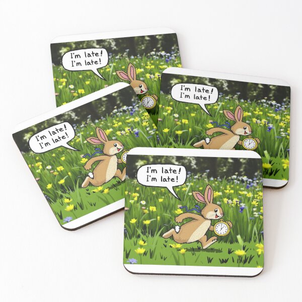 Item preview, Rabbit Running Late designed and sold by AlwaysHome.