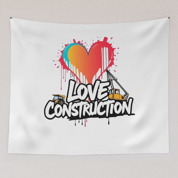 Item preview, Love Construction Spray Paint Design – Urban Builder Tee designed and sold by ARTReMi.