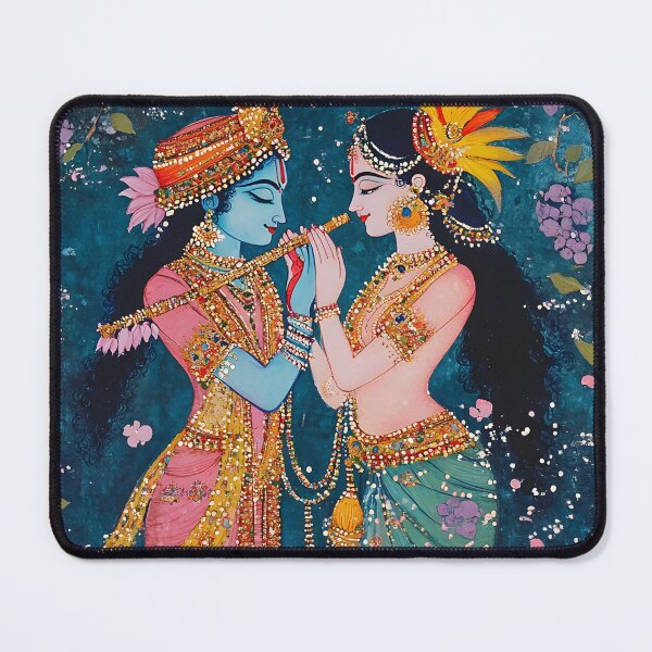 Item preview, Vibrant depiction of a divine couple in enchanted embrace designed and sold by Artessie.
