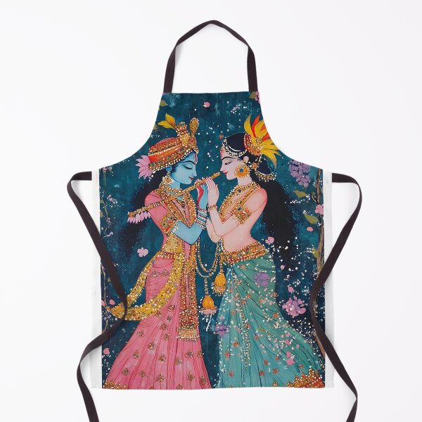 Item preview, Vibrant depiction of a divine couple in enchanted embrace designed and sold by Artessie.