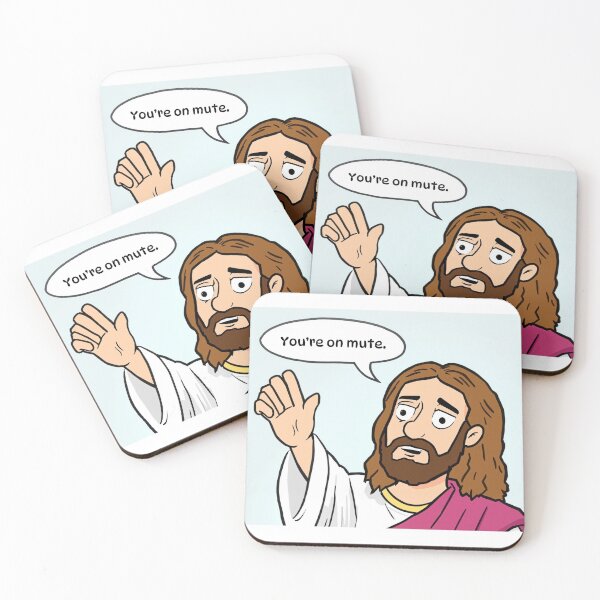 Item preview, Jesus Saying “You’re on Mute” designed and sold by AlwaysHome.